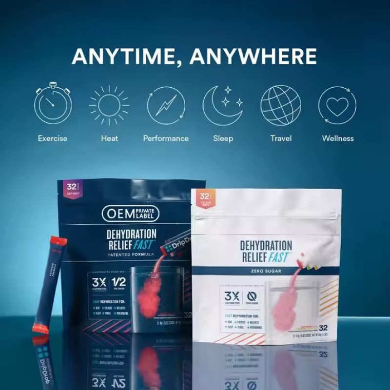 OEM Replenish Energy  0 Calories 0 Sugar Free Electrolytes Hydration Powder Keto Electrolyte Powder Multivitamin