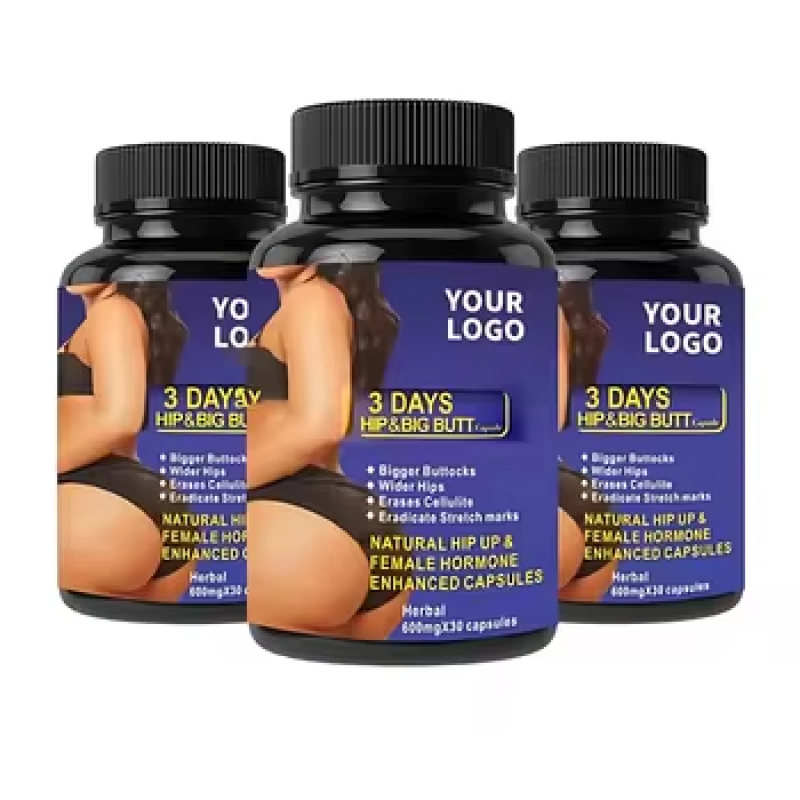 Natural Butt Enlargement Capsules for Women, 3-Day Hip Lift & Firming Supplement, Bigger Fuller Buttocks Enhancer