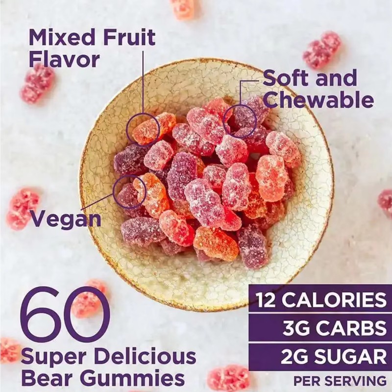 Cognitive Booster Gummies for Adults & Kids with Lions Mane Ashwagandha - Enhance Memory Focus Brain Supplement Nootropics