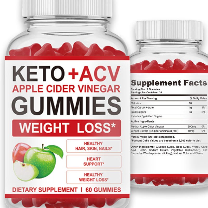 Apple Cider Vinegar & BHB Keto Gummies - Fat Burner Weight Loss Supplement Chewable for Adults