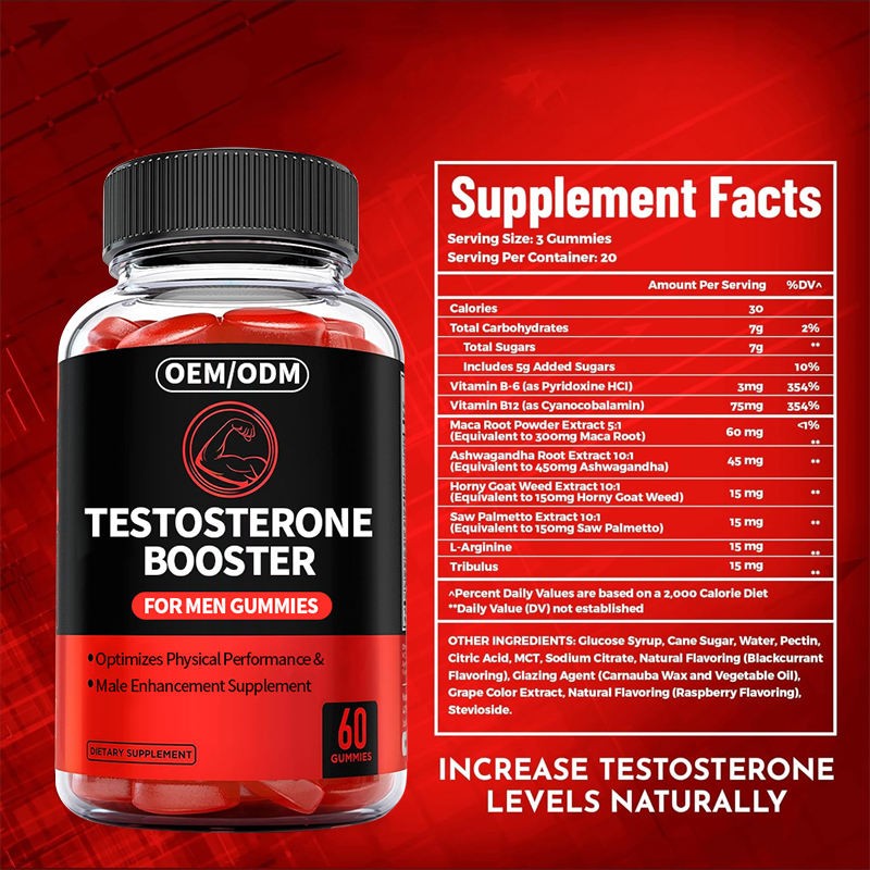 Booster Gummies with Maca & Ashwagandha - Supports Energy & Muscle Performance