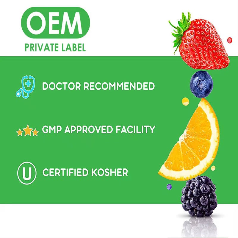 OEM Women's Probiotic Gummies with Lactobacillus & Cranberry - Urinary Tract & Vaginal Health, Digestive Balance Supplement