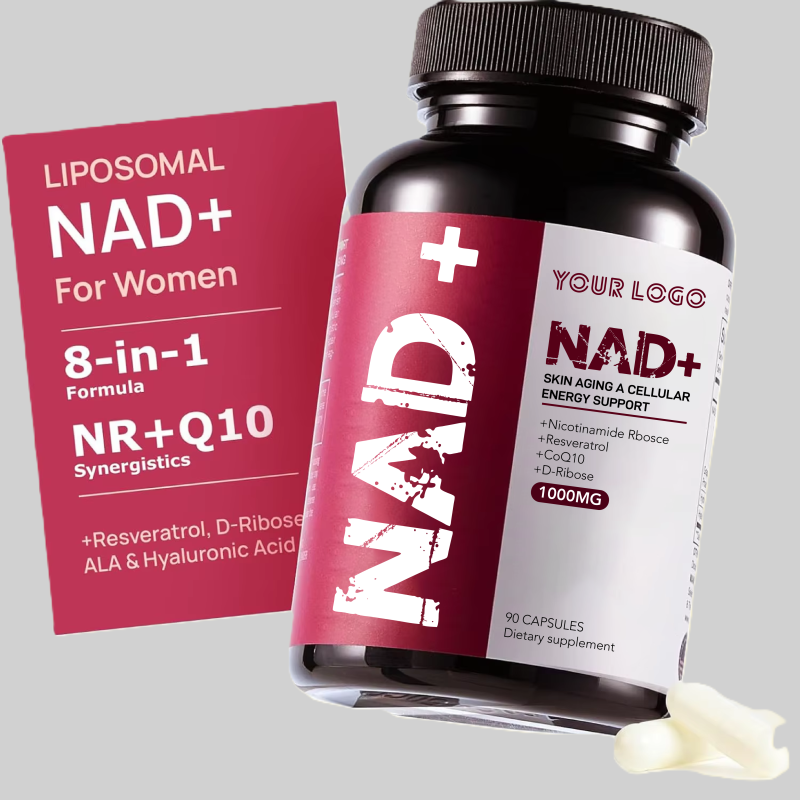 Women's NAD+ Supplement Complex | Resveratrol & CoQ10 Cellular Renewal Capsules | Skin Vitality & Energy Boost