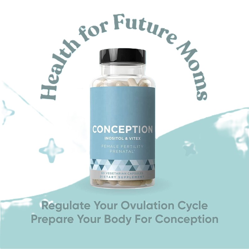 Premium Fertility Support Capsules - Myo-Inositol & Vitex Blend for Hormone Balance & Ovulation