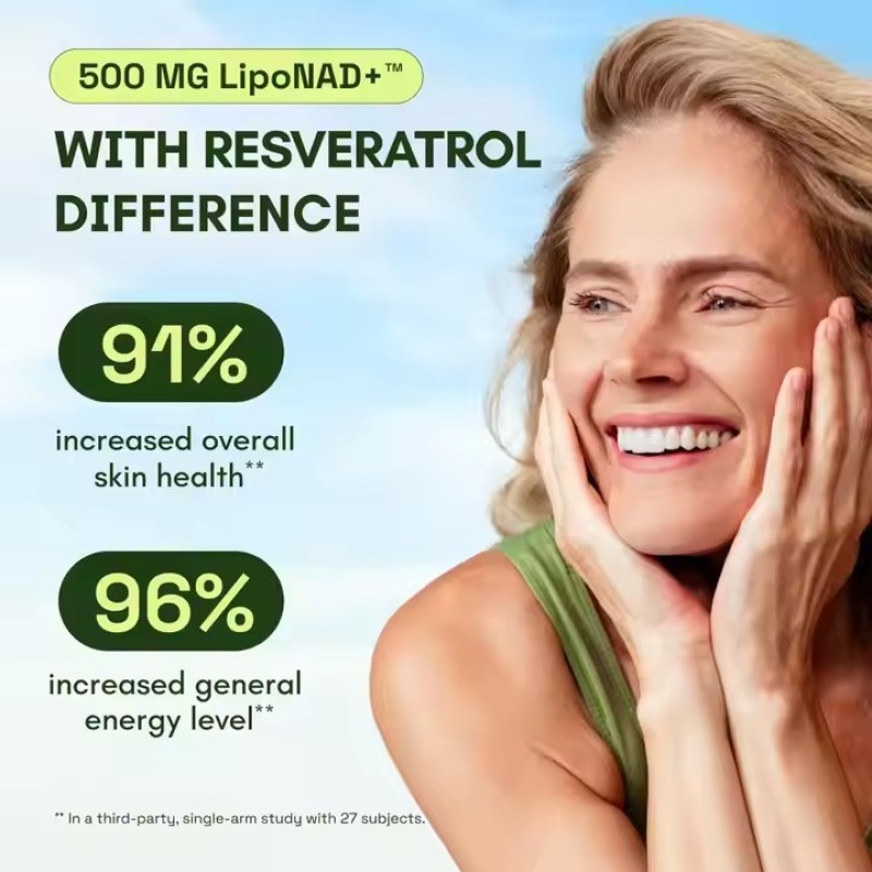 Resveratrol High Purity NAD Supplement Anti-aging NMNH Supplement Liposome NAD Capsules