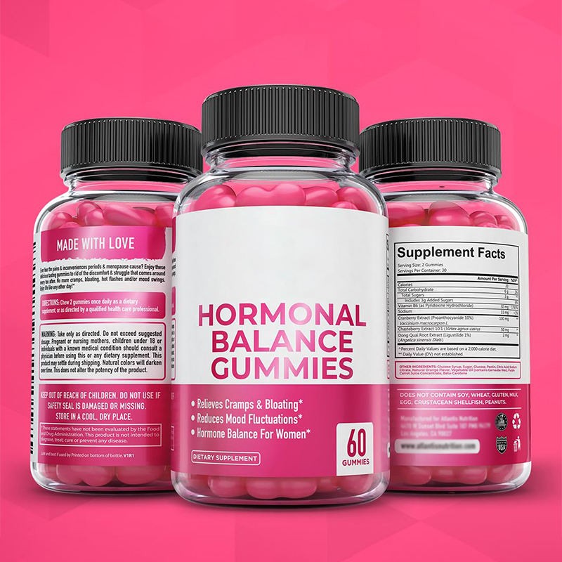 OEM Maca Root & Ashwagandha Libido Gummies for Women - Hormone Balance, Sugar-Free Vegan Desire Booster