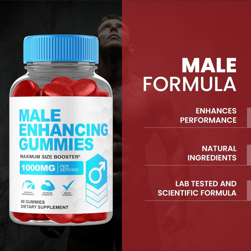 Male Enhancement Gummies with Maca Horny Goat Weed Saw Palmetto  Maximum Size Booster for Strength Stamina & Performance