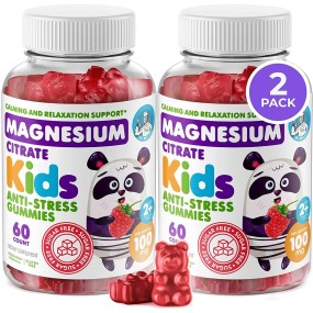 Kids C Sugar-Free Magnesium Gummies for Enhanced Focus and Calm - Magnesium Threonate & Glycinate Supplement
