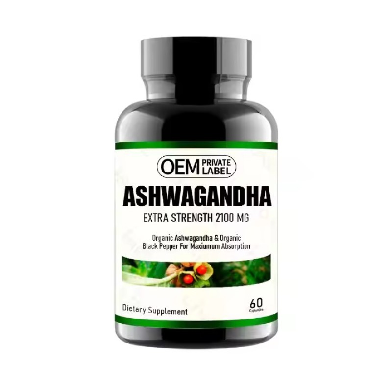 Pure Organic Supplements Ashwagandha Capsules Natural Plant Extract for Vegetarians Provide Energy