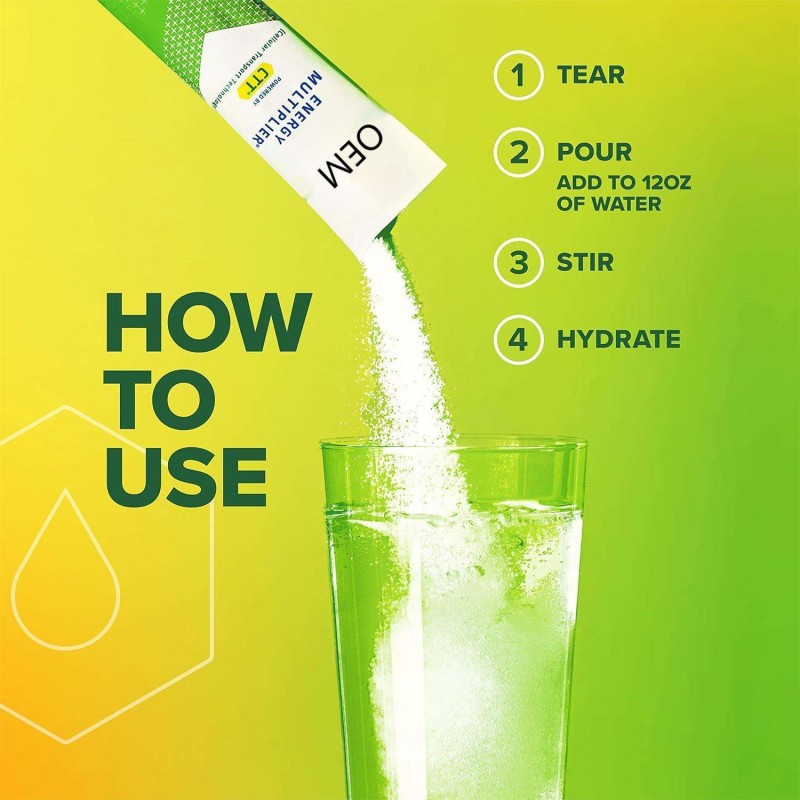 OEM Premium Non-GMO Electrolyte Beverage Energy Boosting Water and Powder Packs for Adults Not for Pregnant Women