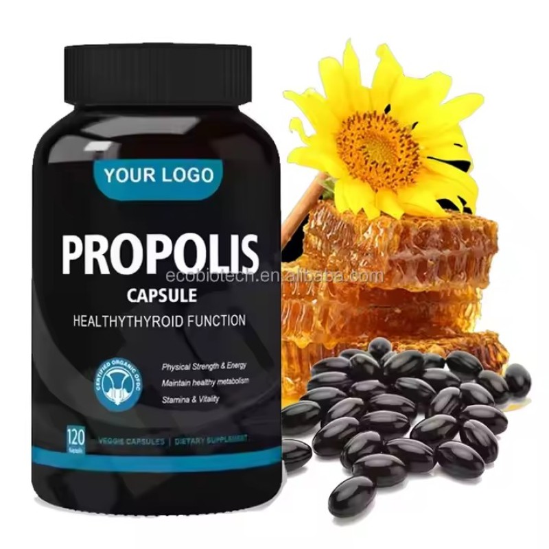 Honey Soft Capsules Best Natural Bee Extract Brain Supplement Development Organic Propolis Capsules