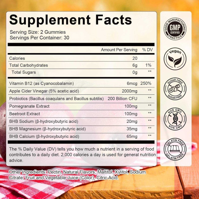 OEM Premium Keto ACV Gummies - Apple Cider Vinegar for Weight Management & Flat Tummy