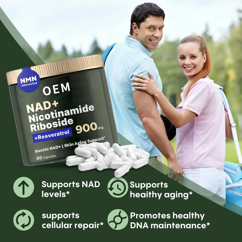 White Resveratrol High Purity NAD Skin Management Supplement Liposome Niacinamide Nucleotide Capsules Herbal Extract