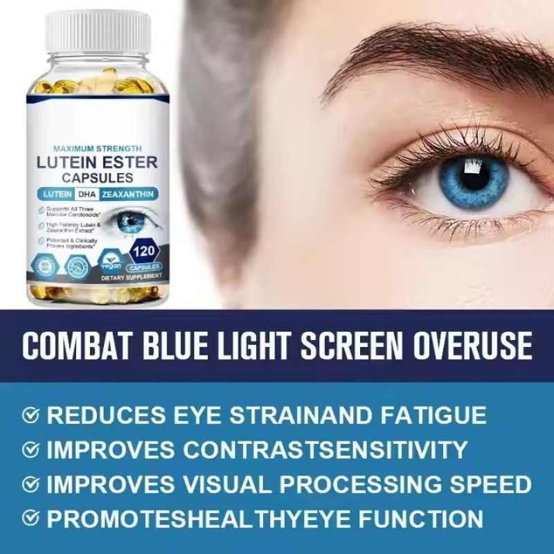 Lutein Soft Capsules Support Dry Eye and Vision Health Lutein Mixed Soft Capsules Relieve Eye Fatigue Wide Field of Vision