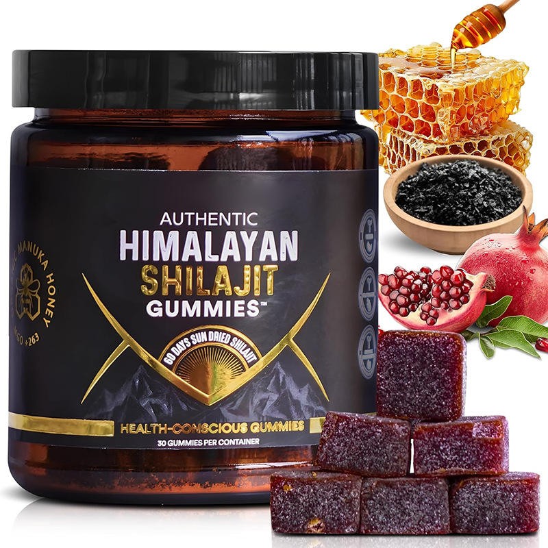 Shilajit Honey Flavored Gummies,Immune, Energy Support, No Artificial Additives, Private Label Welcome