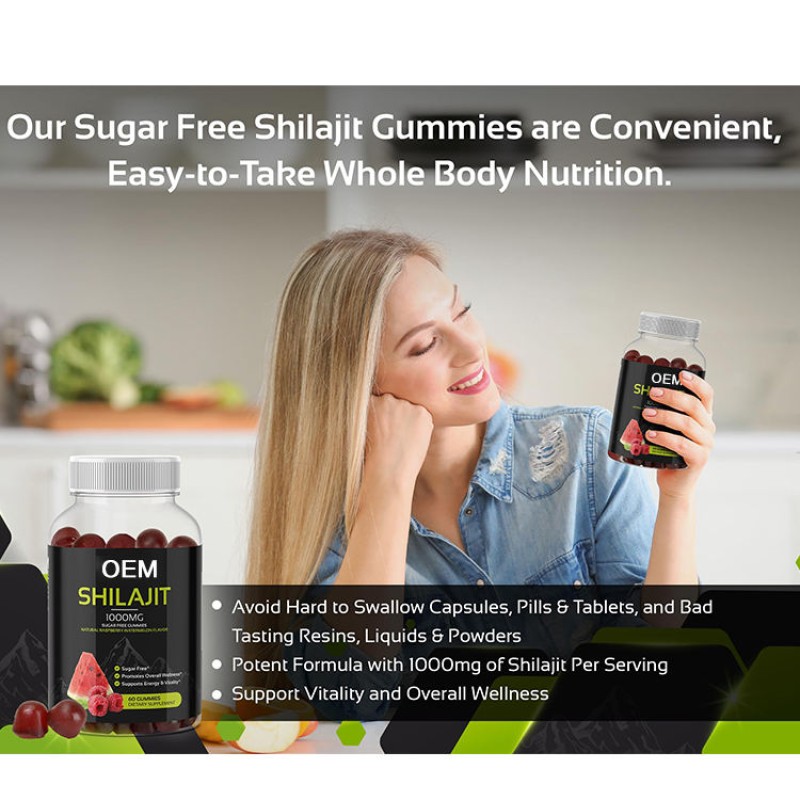 Organic Himalayan Shilajit Gummies with Fulvic Acid - Energy Booster & Mineral Supplement for Men