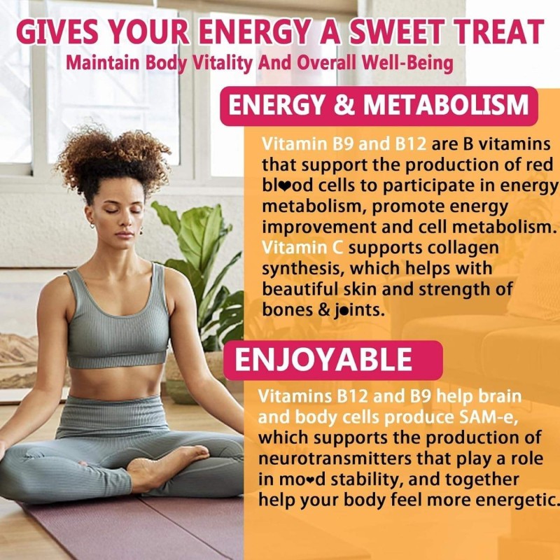 OEM Energy Boosting Vitamin B12 Gummies - Support Nervous Function & Enhance Focus