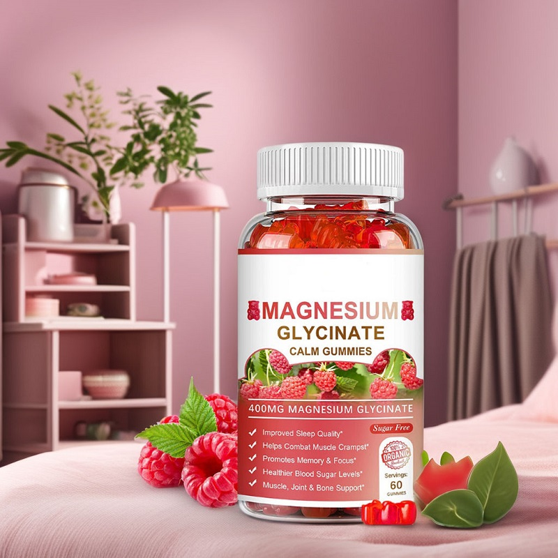 Stress Sleep Recovery Natural Supplement Hot Adult Magnesium Gum Vitamin Dosage Form Not for Pregnant Women