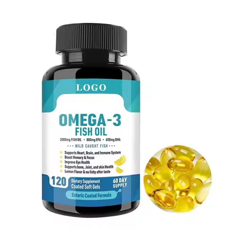 1000mg Algae Deep Sea Fish Oil Softgels Omega-3 DHA Vitamins Supplements Health Care for Adults Effective Antioxidant