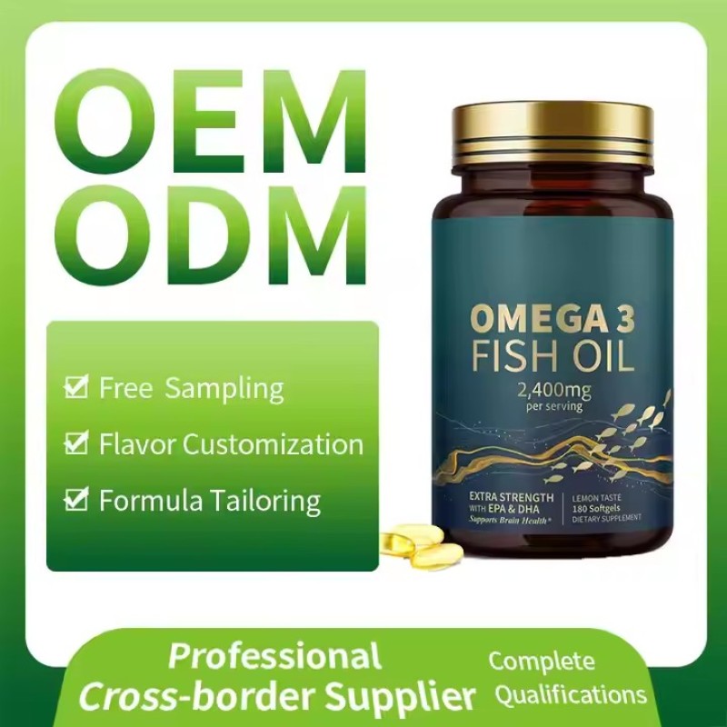 Top Rated Best Small Omega 3 Fish Oil Softgel Capsules High Potency EPA & DHA with Custom for Heart & Brain Health