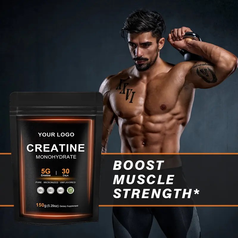 Premium Micronized Creatine Monohydrate Powder - Pure 5G/Serving for Muscle & Strength