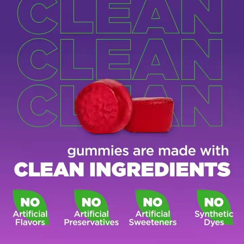 OEM Private Label Factory Wholesale Fall Asleep Fast Wake up Refreshed Sugar Free 10mg Melatonin Gummies