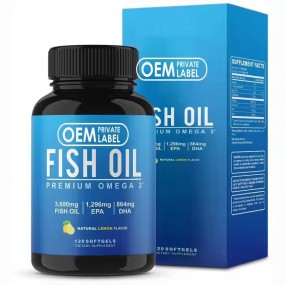 Premium Omega 3 Softgels Capsules Support Brain Health Fish Oil DHA Algae Oil Deep Sea Fish Oil Capsules