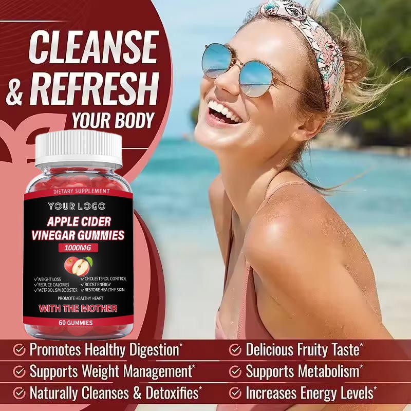 Natural Organic ACV Keto Gummies with Vitamin B12 - Weight Loss Metabolism Booster Digestion Support for Adults Vegetarian