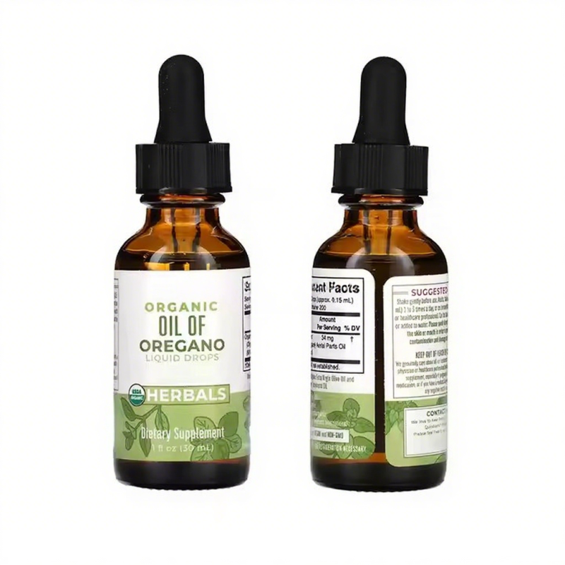 Organic Oregano Oil Liquid Herbal Blend Immune Support Digestive Health Overall Health Vegan  Oregano Oil Drops