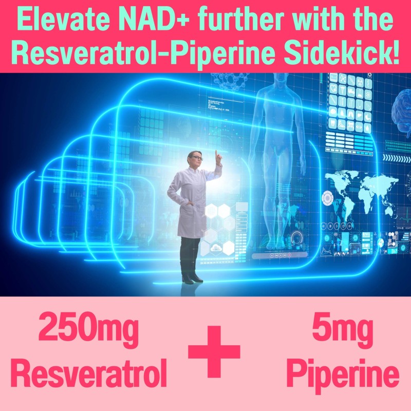 Premium NAD+ Booster Gummies with NR, Resveratrol & NAM - Cellular Energy Activator, Anti-Aging Support Sugar Free for Adults