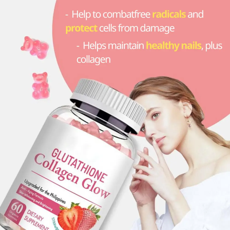 OEM/ODM Collagen Brightening Gummies for Women - Skin Whitening Supplement with Vitamin D