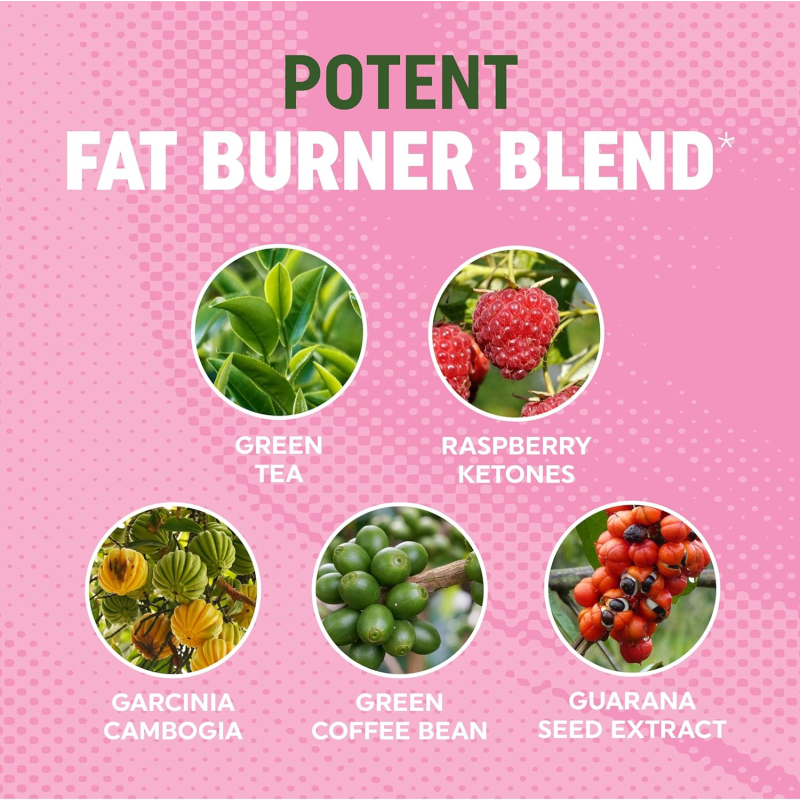 Sugar Free Women Fat Burner Gummies Apple Flavor, Weight Loss Gummies with Green Tea & Raspberry Ketones