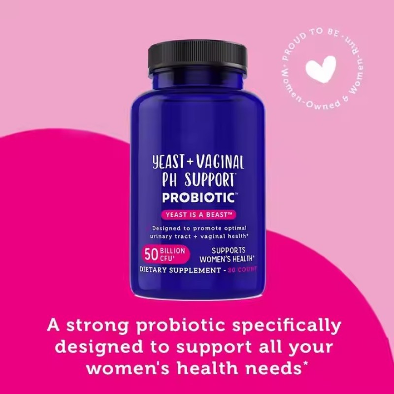 Super Cfu Yeast Vaginal PH Support Probiotics Promote Optimal Urethral Vaginal Health Support Women's Health Supplement