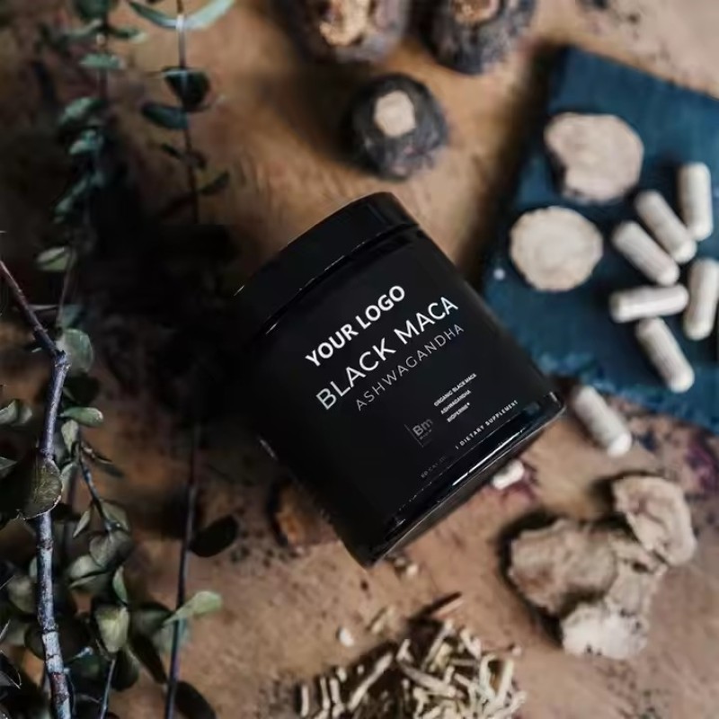OEM Maca Root&Ashwagandha Supplement Capsules Support for Stress Relieve Energy&mood Male Enhancement Supplement