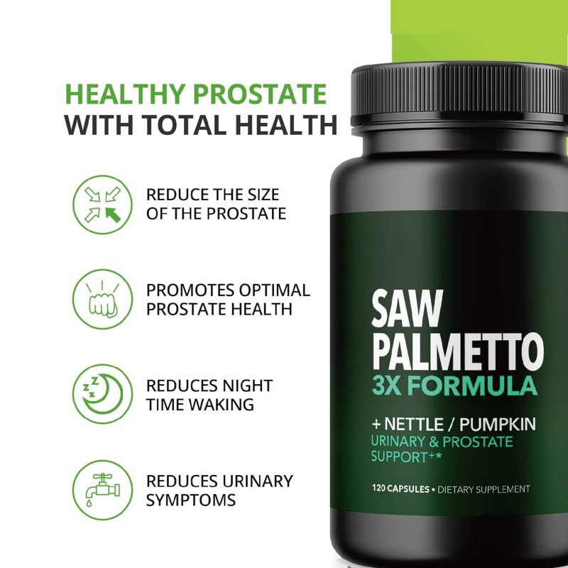 Natural Urinary Tract Health Supplements - Hormone Balance & Hair Support, Extra Strength 45% Extract