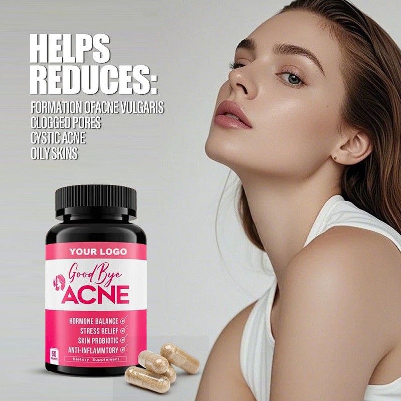 Collagen Vitamin E C Skin Whitening Supplement for Adults Acne Capsules Beauty Products for Brighter Skin Tone