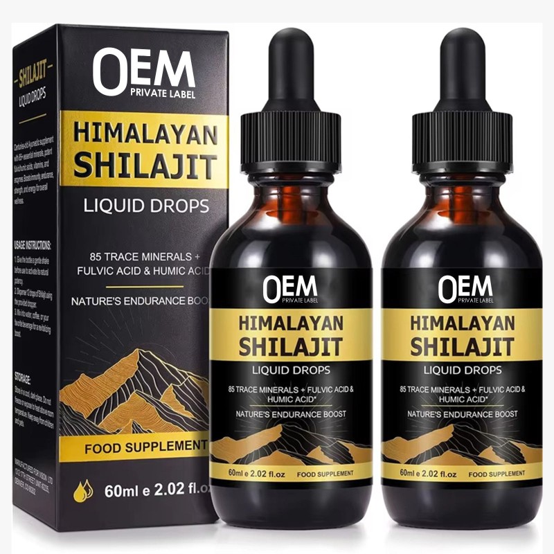 Factory Shilajit Resin Liquid Drops with 85+ Trace Minerals, Ashwagandha, Turmeric, Ginseng & Chaga Supplement