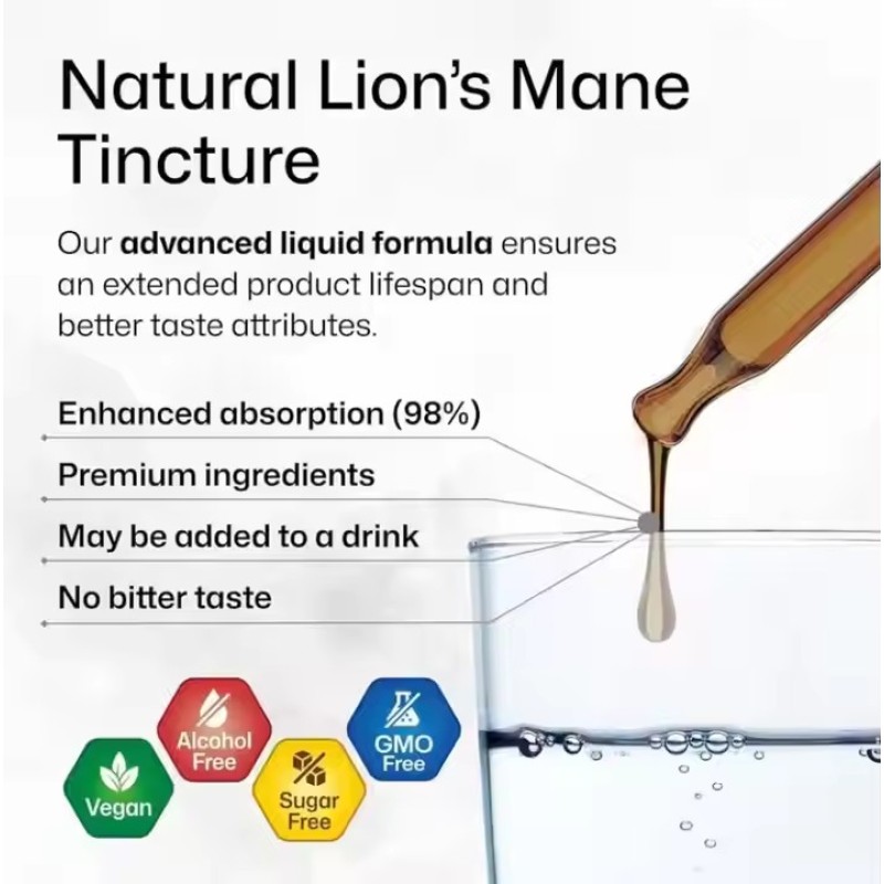 Natural Organic Mushroom Mix Coffee OEM Instant Lion's Mane Mushroom Coffee Mushroom Extract Lion's Mane Coffee Powder