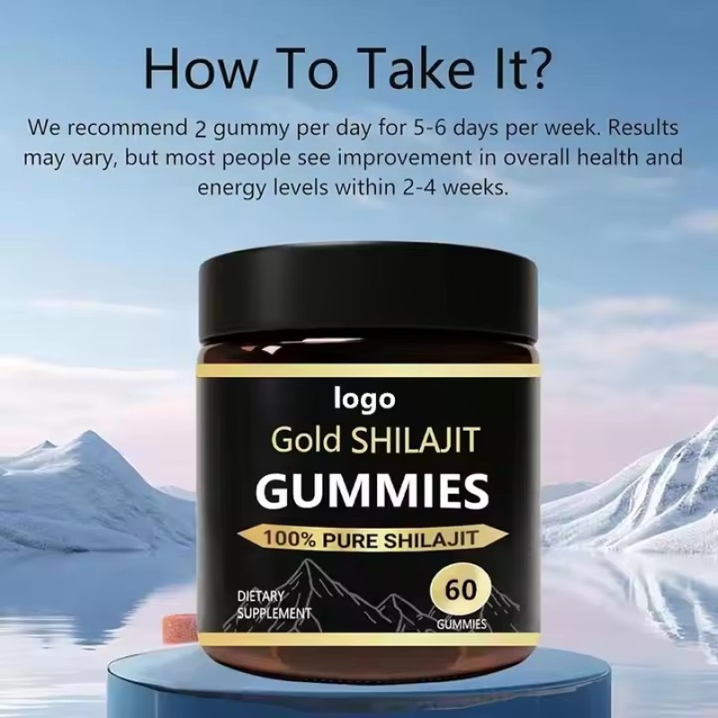 OEM/ODM Shilajit Gummies Dietary Supplements Sports Nutrition Supplements Rich in Organic Manuka Honey and Shilajit