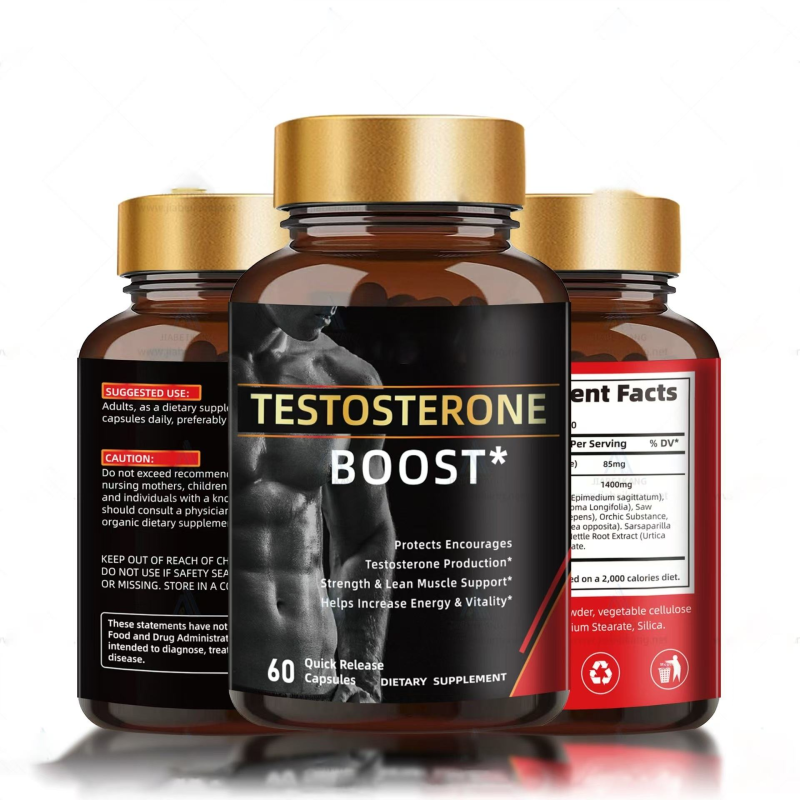 Natural  Booster Capsules for Men, Muscle Growth Support & Energy Enhancer, Strength and Endurance Supplement