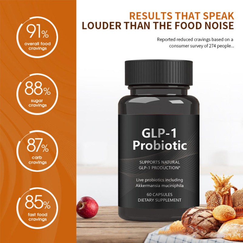 GLP-1 Probiotic Capsules with Akkermansia Muciniphila, Supports Natural GLP-1 Production & Appetite Control