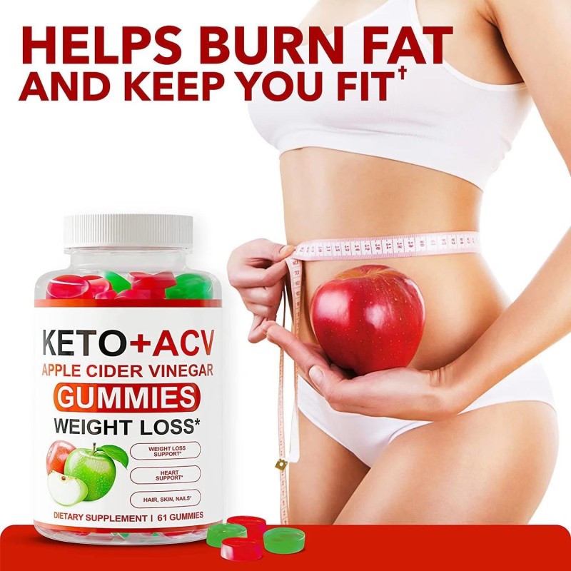 Apple Cider Vinegar & BHB Keto Gummies - Fat Burner Weight Loss Supplement Chewable for Adults