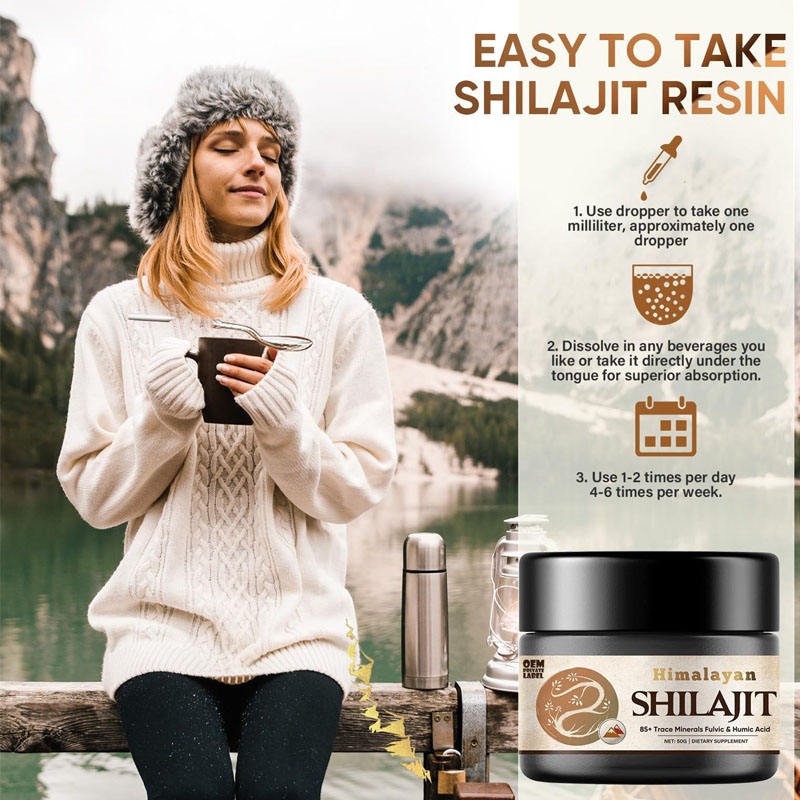 OEM Shilajit Liquid Drops for Men & Women - Premium Fulvic Acid Energy Booster with Rapid Absorption Technology