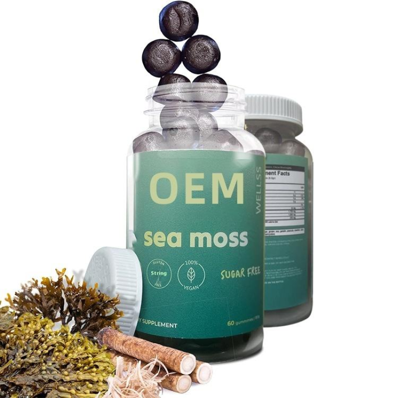 Organic Burdock Root Bladderwrack SeaMoss Gummies Weight Loss & Hair Growth Herbal Supplements, Natural Gummy