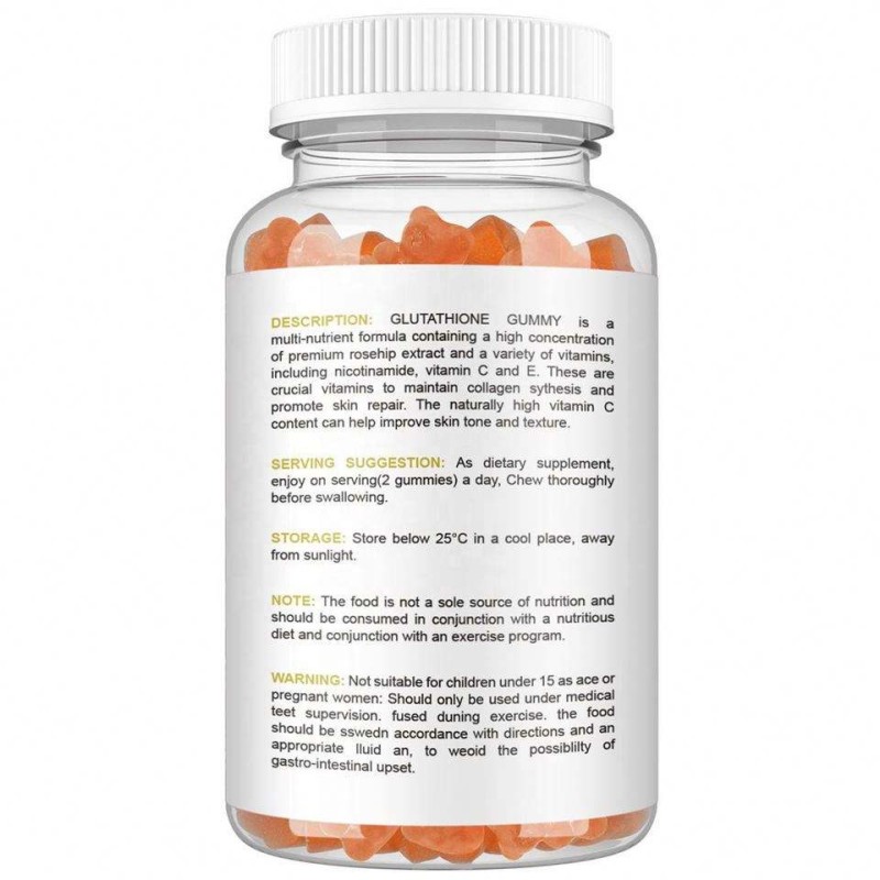 OEM Private Label 60pcs Skin Brightening Gummies with  Collagen for Adults