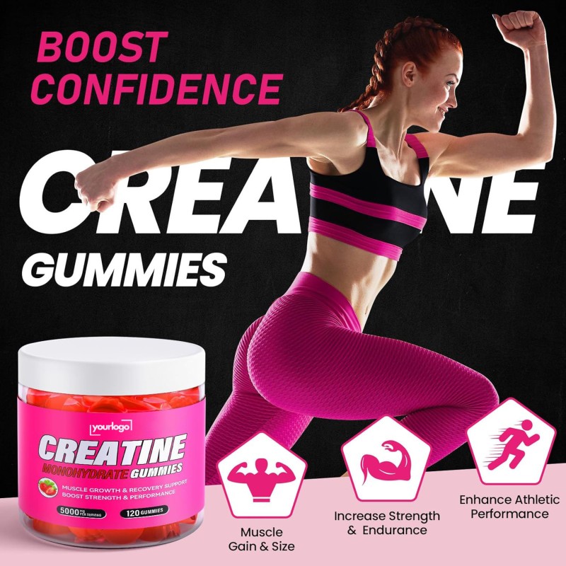 Women's Creatine Monohydrate Supplements Muscles to Obtain Sugar-Free Creatine Soft Sugar Sports Nutrition