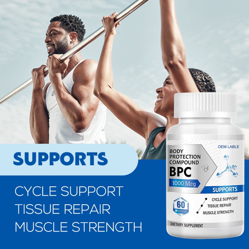 BPC  Amino Acid Capsules - Gluten & Dairy Free, Muscle Strength Support for Daily Workouts