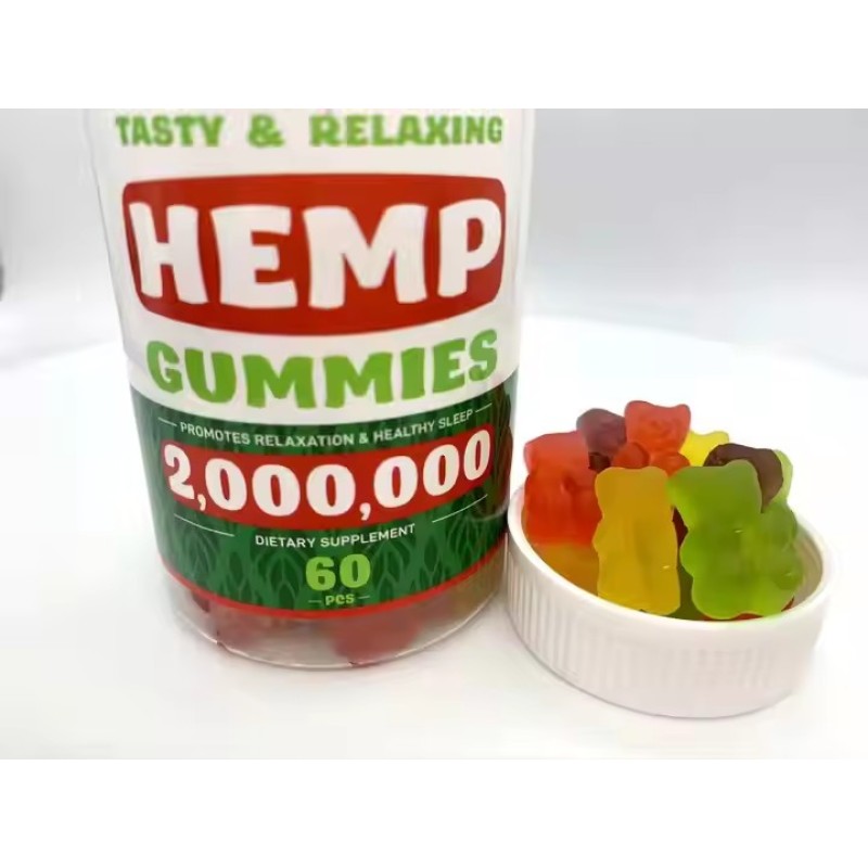 Private Label Healthcare Gummies with Hemp Designed for Relaxation, Calmness & Improved Sleep Quality