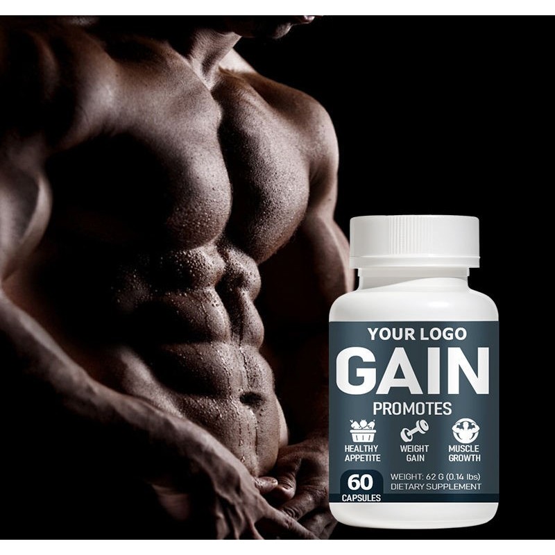 Muscle Mass Boosting Weight Gain Capsules , Fitness Daily Use & Body Weight Enhancement