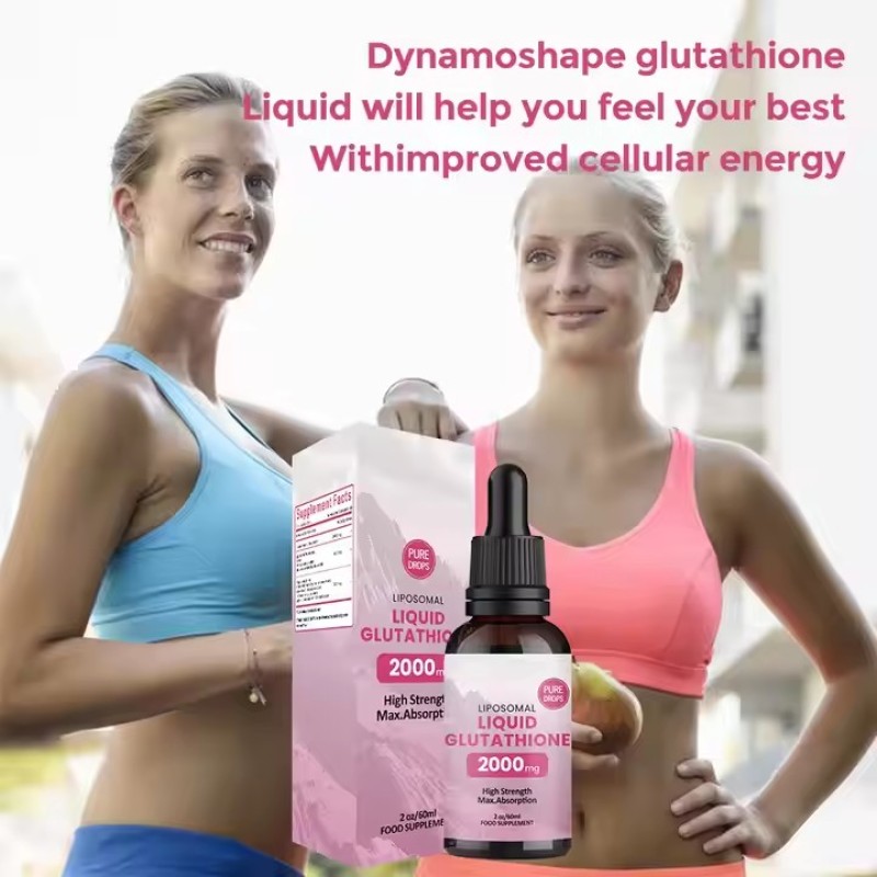 Liposomal Drop with Vitamin C Skin Whitening Oral Antioxidant Liquid Supplement Adult Detox